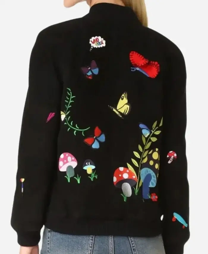 Axel Bøyum Billionaire Island S01 Black Bomber Jacket