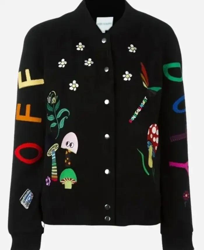 Axel Bøyum TV Series Billionaire Island Season 01 Ivo’s Snap Fastening Black Bomber Jacket For Sale