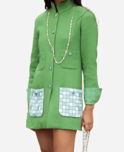 BAFTA 2025 Scout LaRue Willis Green Coat