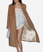 BAFTA Film Awards 2025 Alexa Chung Brown Wool Trench Coat