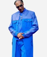 BET Awards Red Carpet 2025 Snoop Dogg Blue Long Coat