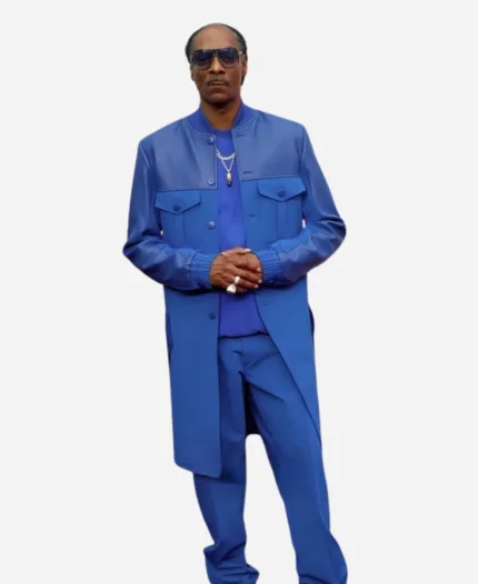 BET Awards Red Carpet 2025 Snoop Dogg Blue Long Coat For Sale