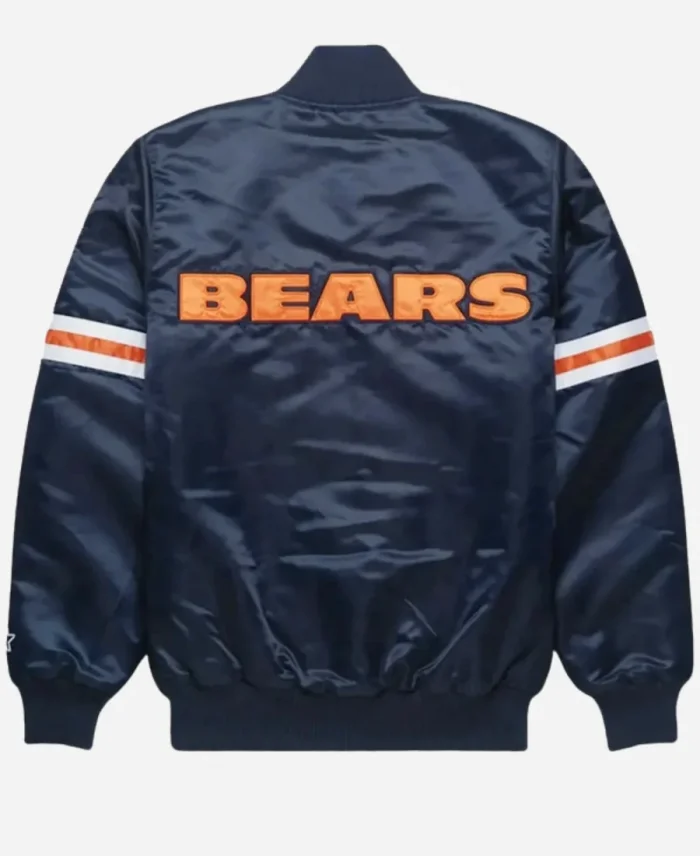 Becky Lynch Monday Night RAW Navy Blue Satin Varsity Jacket