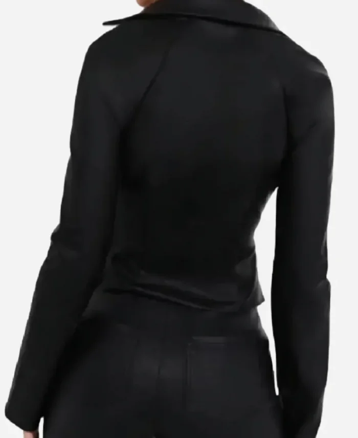 Beyond The Gates 2025 Dana Leslie Thomas Black Leather Lace Up Top
