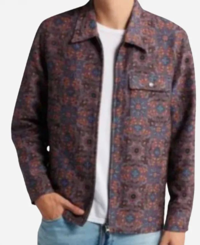 Beyond the Gates Andre Printed Floral Jacket For Sale