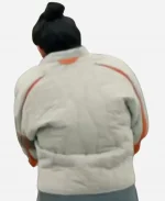 Bharadwaj Murderbot S01 2025 Grey Quilted Jacket - Jacket Era