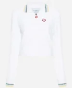 Bianca The Cleaning Lady S04 White Bomber Jacket