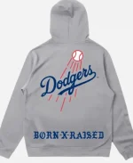 Born x Raised LA Dodgers Trademark Grey Pullover Hoodie