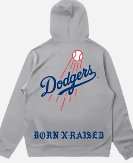 Born x Raised LA Dodgers Trademark Grey Pullover Hoodie
