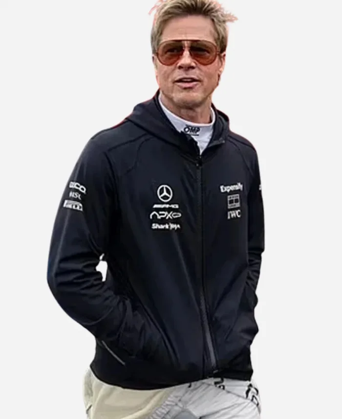 Brad Pitt F1 2025 Black Hoodie