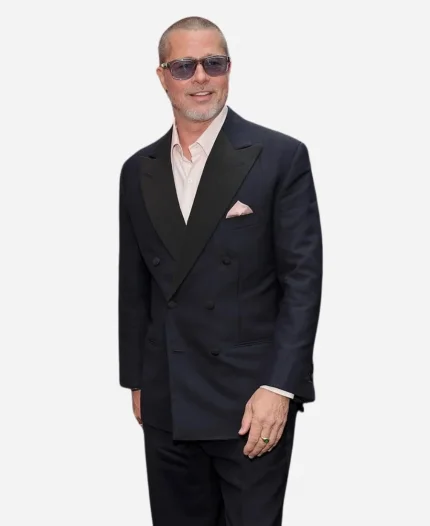 Brad Pitt F1 2025 Movie Premiere Blue Suit