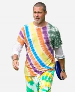 Brad Pitt The Tonight Show With Jimmy Fallon 2025 Multicolor Shirt