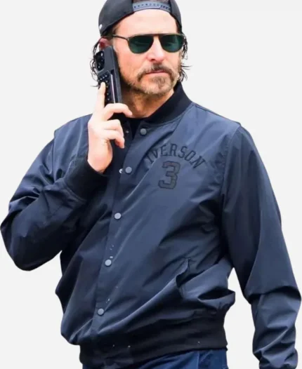 Bradley Cooper New York City Black Bomber Jacket