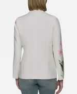 Brooke Logan Katherine Kelly Lang White Floral Blazer