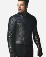 Bucky Barnes Thunderbolts Black Leather Jacket