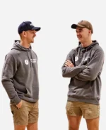 Bunnings Pullover Black And Grey Fleece Hoodie For Sale