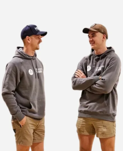 Bunnings Pullover Black And Grey Fleece Hoodie For Sale
