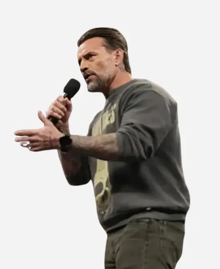 CM Punk Monday Night RAW Grey Sweatshirt For Sale