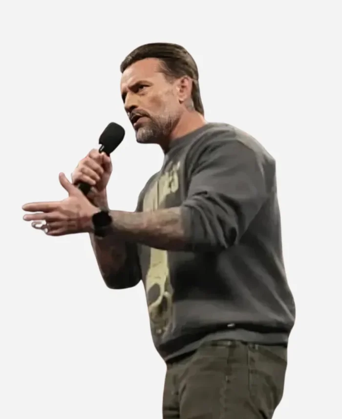 CM Punk Monday Night RAW Grey Sweatshirt For Sale