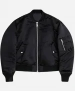 Canadian Singer The Weeknd The Today Show 2025 Black Bomber Jacket