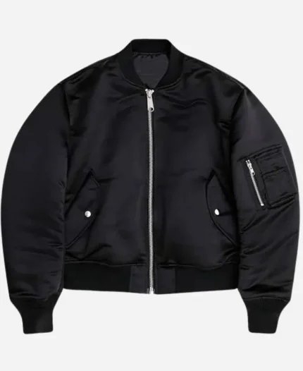 Canadian Singer The Weeknd The Today Show 2025 Black Bomber Jacket