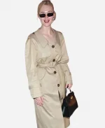 Cannes 2025 Elle Fanning Beige Trench Coat