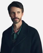 Carl Morck TV Series Dept. Q 2025 Matthew Goode Black Wool Coat