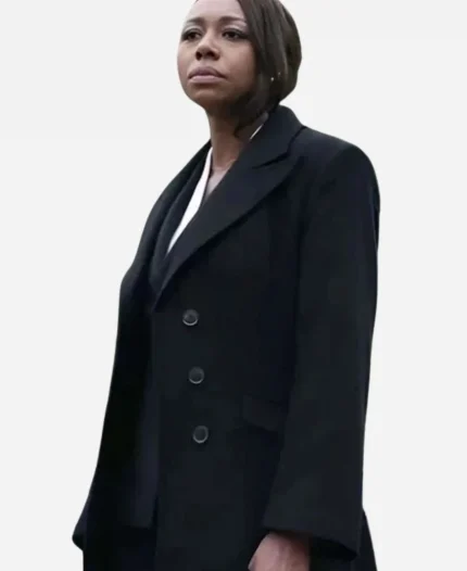 Catherine Weaver The Night Agent S02 Black Coat