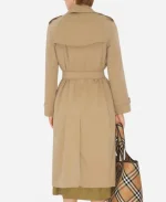Cecilie Beige Cotton Trench Coat Worn By Marie Bach Hansen