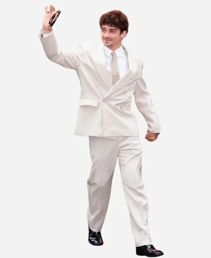 Charles Leclerc F1 2025 Movie Premiere Beige Suit