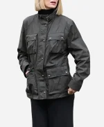 Charley Tv Series Dexter Resurrection 2025 Uma Thurman Grey Cotton Jacket
