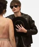 Charlie Tahan Things Like This 2025 Black Leather Jacket