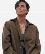 Charlize Theron Movie The Old Guard Andy Brown Trench Coat