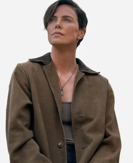 Charlize Theron Movie The Old Guard Andy Brown Trench Coat