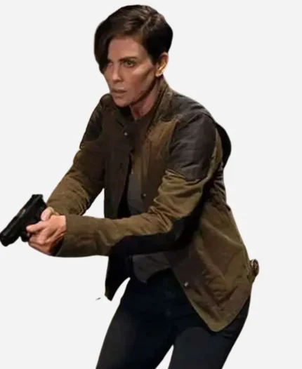Charlize Theron The Old Guard Brown Jacket