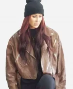 Chelsea DeBoer Down Home Fab S03 Brown Leather Jacket
