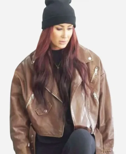 Chelsea DeBoer Down Home Fab S03 Brown Leather Jacket