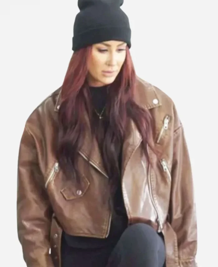 Chelsea DeBoer Down Home Fab S03 Brown Leather Jacket