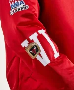 Chicago Bulls Championship Red Letterman Varsity Jacket