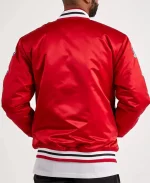 Chicago Bulls Championship Red Letterman Varsity Jacket For Unisex
