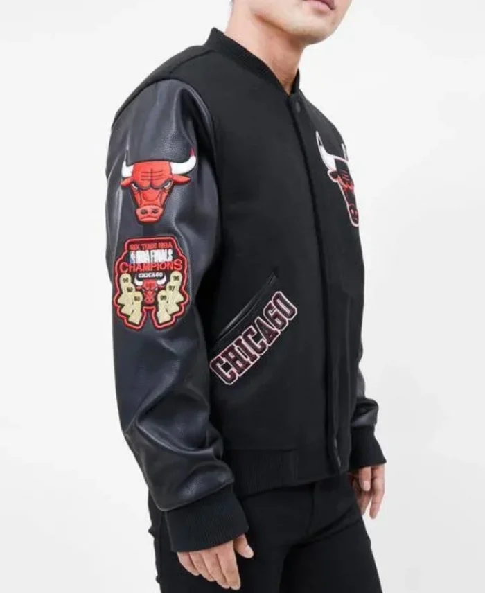 Chicago Bulls Classic Varsity Black Jacket