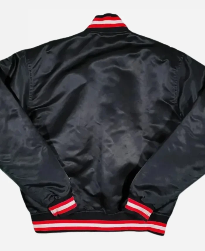 Chicago Bulls NBA Black Letterman Varsity Jacket For Sale