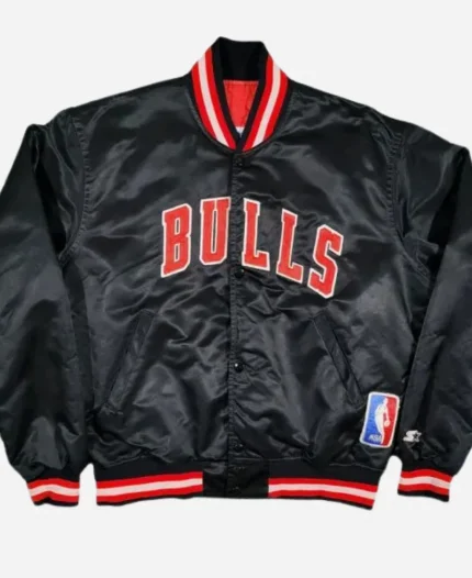 Chicago Bulls NBA Black Varsity Jacket