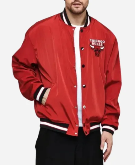 Chicago Bulls NBA Red Varsity Jacket