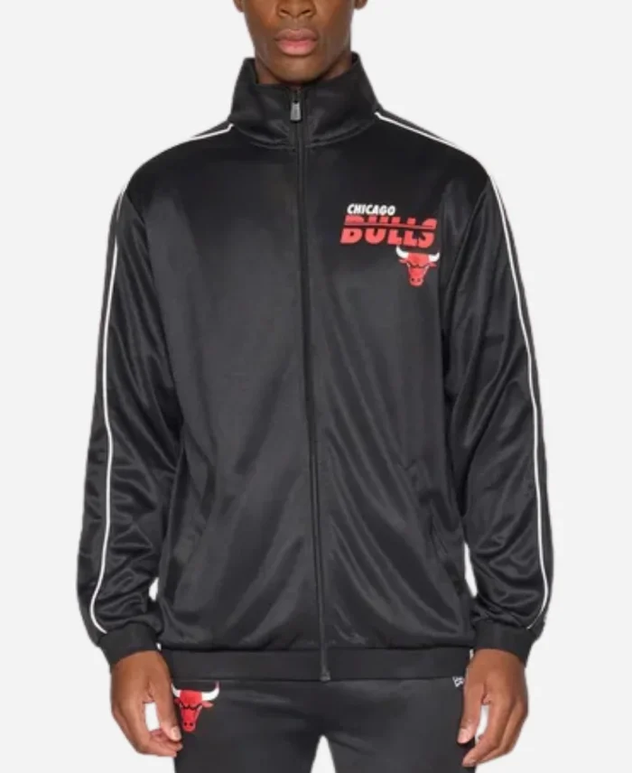 Chicago Bulls NBA Top Black Track Jacket