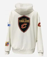 Cleveland Cavaliers Zip-Up Black and White Leather Jacket