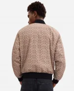 Coach Outlet Reversible Ma 1 Black And Brown Bomber Jacket For Sale