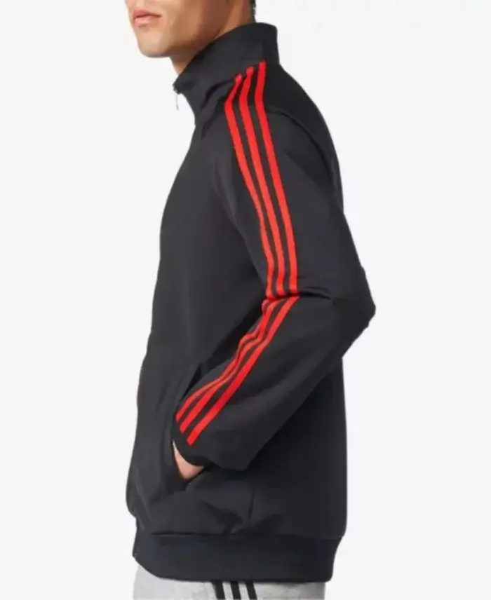 Cobra Kai Johnny Lawrence Black Track Jacket For Sale