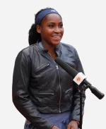 Coco Gauff Leather Jacket