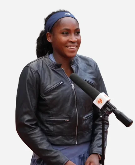 Coco Gauff Leather Jacket